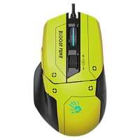 Мышь A4Tech BLOODY W70 MAX GAMING MOUSE 10000CPI PUNK YELLOW RGB METAL FEET ACTIVE USB BLACK